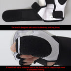 Half Fingers Adults Sandbag Training Boxing Gloves PU Leather Fitness Sparring Taekwondo Gloves, XS, S, M, L, XL, XXL