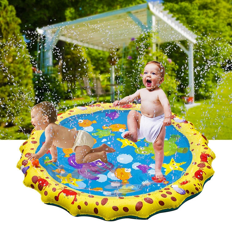 Cartoon Pattern Round Inflatable Outdoor Lawn Sprinkler Pad Children Pad, Diameter: 100cm, Cartoon 100cm