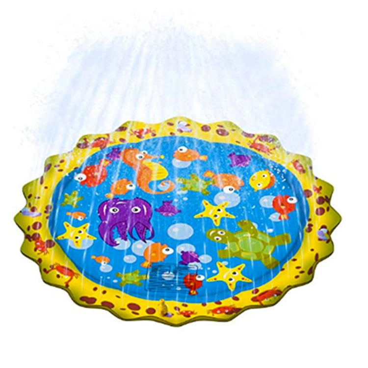 Cartoon Pattern Round Inflatable Outdoor Lawn Sprinkler Pad Children Pad, Diameter: 100cm, Cartoon 100cm