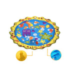 Cartoon Pattern Round Inflatable Outdoor Lawn Sprinkler Pad Children Pad, Diameter: 100cm, Cartoon 100cm