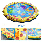 Cartoon Pattern Round Inflatable Outdoor Lawn Sprinkler Pad Children Pad, Diameter: 100cm, Cartoon 100cm