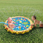 Cartoon Pattern Round Inflatable Outdoor Lawn Sprinkler Pad Children Pad, Diameter: 100cm, Cartoon 100cm