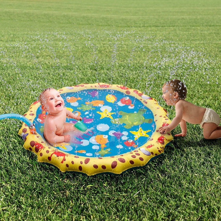 Cartoon Pattern Round Inflatable Outdoor Lawn Sprinkler Pad Children Pad, Diameter: 100cm, Cartoon 100cm