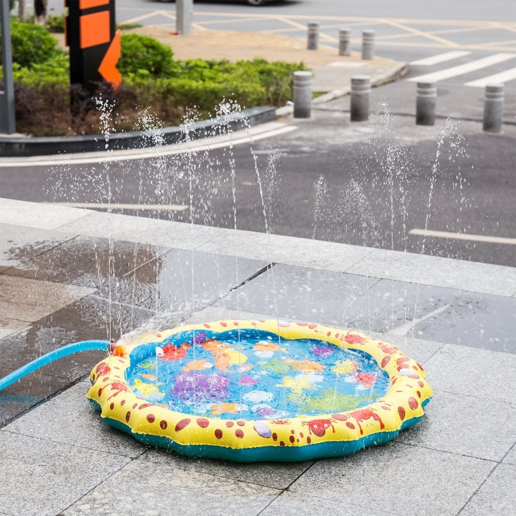 Cartoon Pattern Round Inflatable Outdoor Lawn Sprinkler Pad Children Pad, Diameter: 100cm, Cartoon 100cm