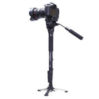 YUNTENG VCT-288RM SLR Camera Monopod Camera Support Foot Hydraulic Head Professional Photography Stand, Max Height: 1.48m, VCT-288RM