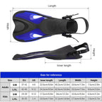 Adult Children Adjustable Flippers Snorkeling Equipment, Blue 24-29 Yards, Red 24-29 Yards, Black + White 24-29 Yards, Pink + White 24-29 Yards, Rose Red 24-29 Yards, Yellow 24-29 Yards, Black 24-29 Yards, Blue 30-35 Yards, Red 30-35 Yards             ...