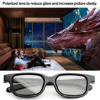 3D Film Special Polarized Glasses, Non-flash Stereo 3D Glasses, 1pc