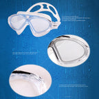 JIEJIA J8170 Large Frame Adult Waterproof and Anti-fog Swimming Glasses, J8170(Black Transparent), J8170(Blue Transparent), J8170(Pink Transparent), J8170(Pearl Blue)