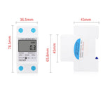 DDS528 5-32A 230V 50Hz Single-phase Household DIN Rail Electronic Multi-function Energy Meter, 230V 50Hz