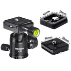 BEXIN 360 Degree Rotation Aluminum Alloy Tripod 30mm Ball Head with Quick Release Plate, 360 Degree Rotation