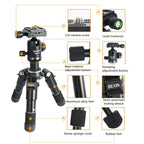 BEXIN Mate 10 Mobile Phone Camera Desktop Aluminum Alloy Tripod Mount Live Broadcast Selfie Stick Tripod, BEXIN Mate 10