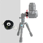BENXIN QJ07 Panoramic Clip Holder 360 Degree Rotating Pan/tilt Tripod SLR Camera Quick Mounting Plate Panoramic Clip Holder