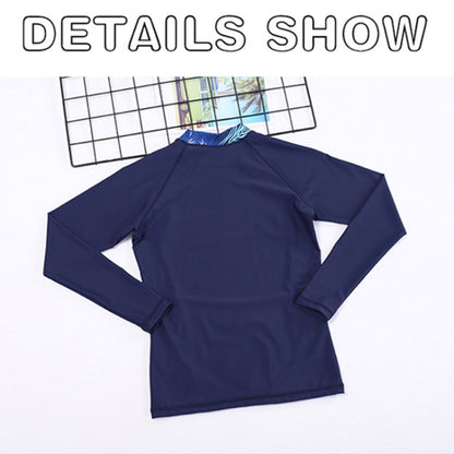 Women Long-sleeved Diving Suit Swimsuit Sunscreen Surf Clothing Slimming Suit, M