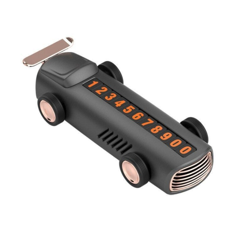Temporary Parking Number Plate For Car With Hidden Car Card Multifunctional Car Perfume Decoration, Car Shape