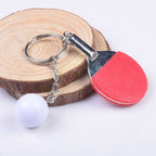 2 PCS Creative Metal table Tennis Keychain Handmade Jewelry Gift Sports Keychain, Table Tennis Shape(Black), Table Tennis Shape(Red), Table Tennis Shape(Yellow), Table Tennis Shape(Light Blue), Table Tennis Shape(Pink), Table Tennis Shape(Green)       ...