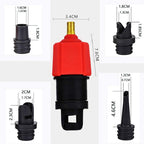 Surfing Paddle Board Rubber Boat Inflatable Bed Air Valve Adapter Car Air Pump Adapter, Air Pump Adapter(Red), Air Pump Adapter(Blue)