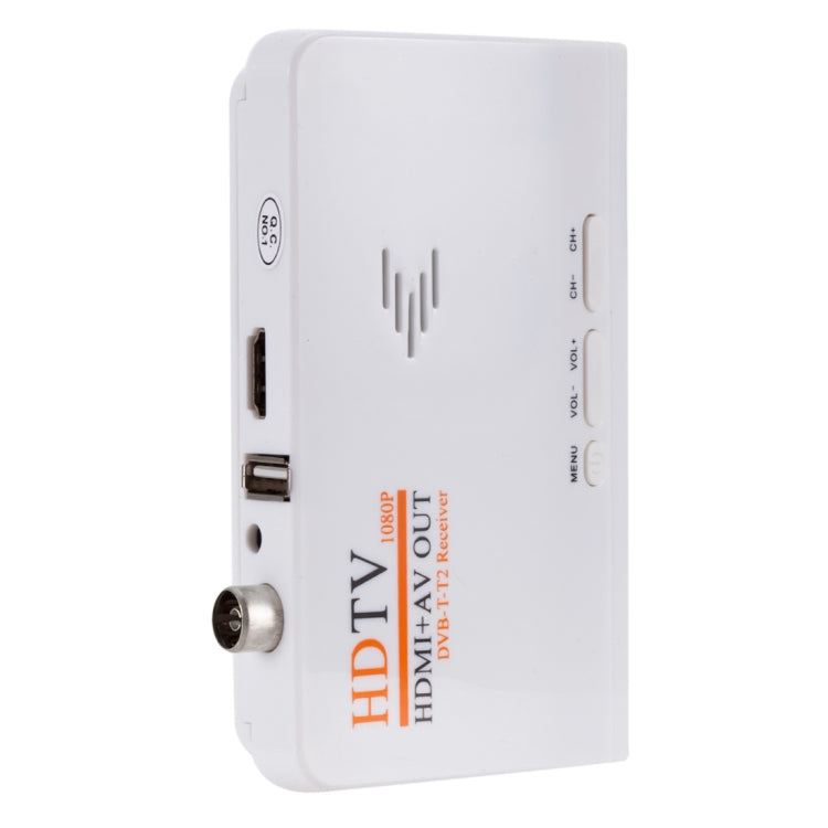 HDMI+AV OUT 1080P Digital Satellite Receiver  HD TV DVB-T-T2 TV Box AV Tuner Combo Converter with Remote Control, Support MPEG4