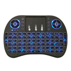 Support Language: Arabic i8 Air Mouse Wireless Backlight Keyboard with Touchpad for Android TV Box & Smart TV & PC Tablet & Xbox360 & PS3 & HTPC/IPTV, Arabic