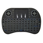 Support Language: English i8 Air Mouse Wireless Backlight Keyboard with Touchpad for Android TV Box & Smart TV & PC Tablet & Xbox360 & PS3 & HTPC/IPTV, English