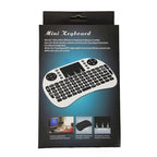 Support Language: French i8 Air Mouse Wireless Keyboard with Touchpad for Android TV Box & Smart TV & PC Tablet & Xbox360 & PS3 & HTPC/IPTV, French