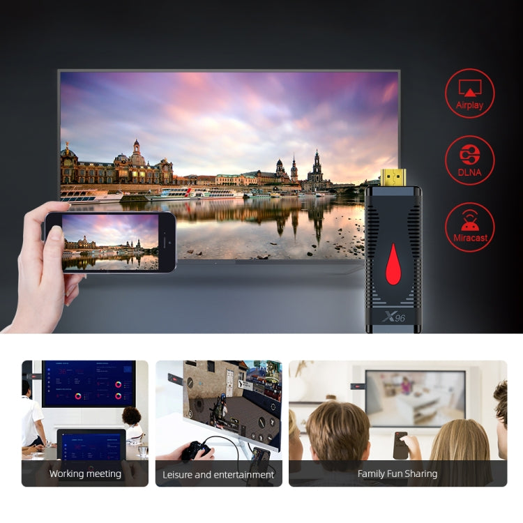 X96 S400 Android 10.0 Mini TV Stick, Allwinner H313 Quad Core ARM Cortex A53, 1GB + 8GB, Support WiFi, HDMI, TF Card, USB, 1GB+8GB