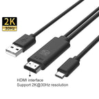 UC507 USB-C / Type-C 2K 30Hz HDTV Cable, UC507