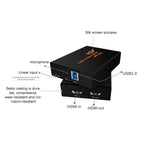 Z28 Professional HDMI Female + Mic + Line In to HDMI Female USB 3.0 Video Audio Capture Box, Z28