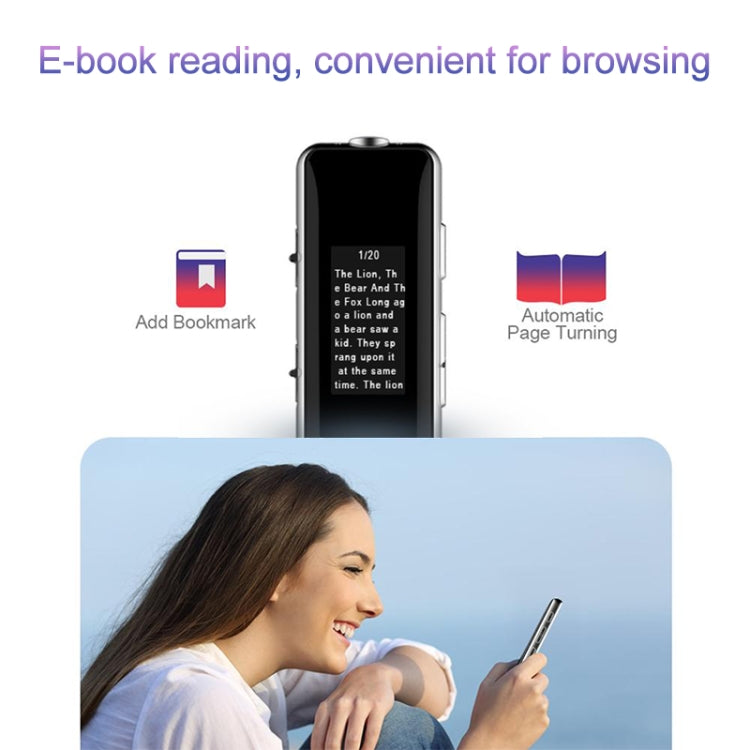 Q33 External Play MP3 Voice Control High Definition Noise Reduction Recording Pen, 16G, Support Password Protection & One-touch Recording, 16G