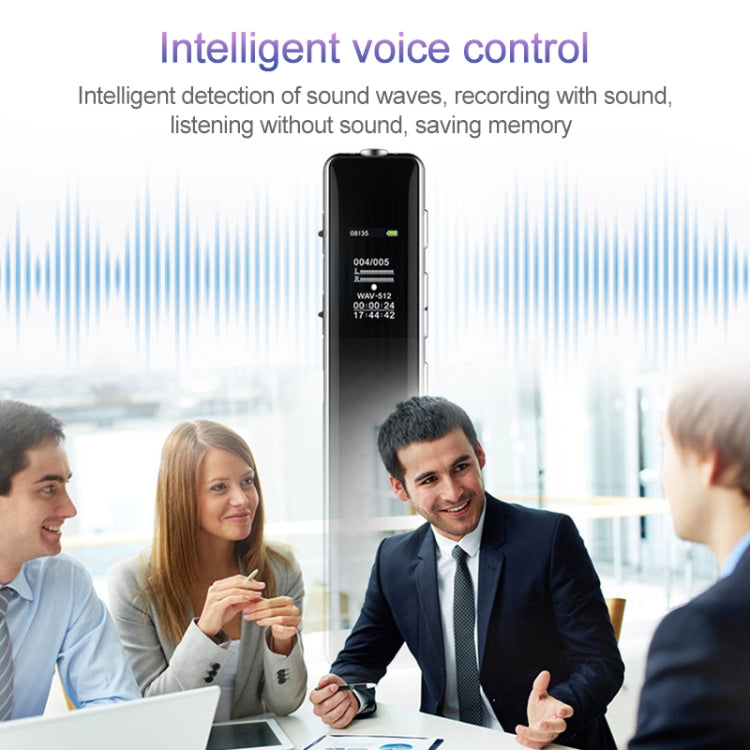 Q33 External Play MP3 Voice Control High Definition Noise Reduction Recording Pen, 16G, Support Password Protection & One-touch Recording, 16G