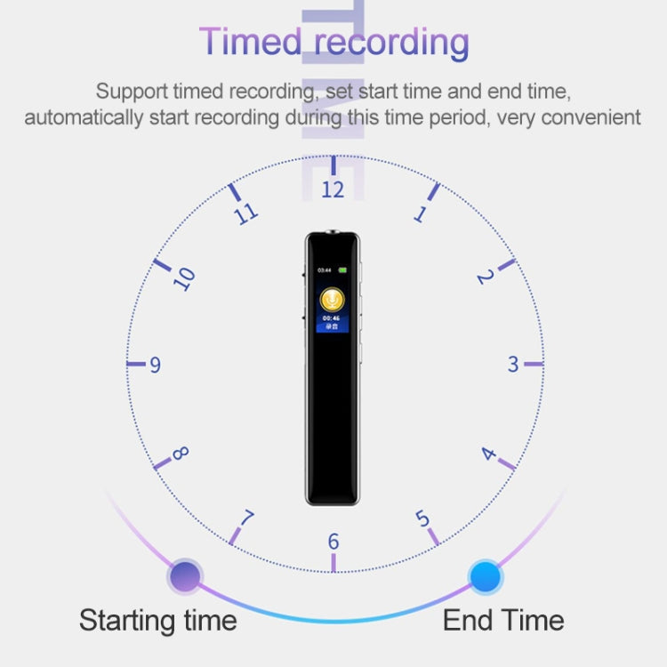 Q33 External Play MP3 Voice Control High Definition Noise Reduction Recording Pen, 16G, Support Password Protection & One-touch Recording, 16G