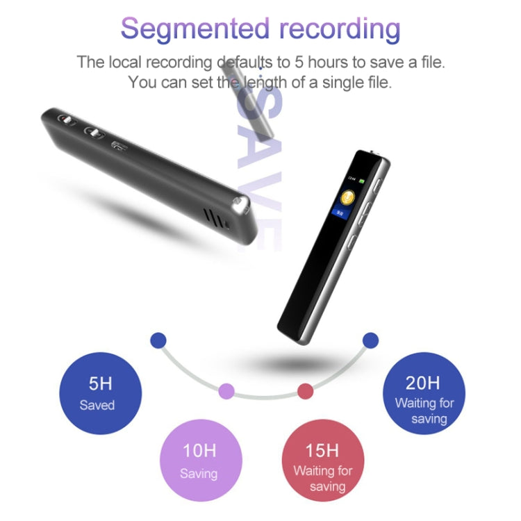 Q33 External Play MP3 Voice Control High Definition Noise Reduction Recording Pen, 32G, Support Password Protection & One-touch Recording, 32G