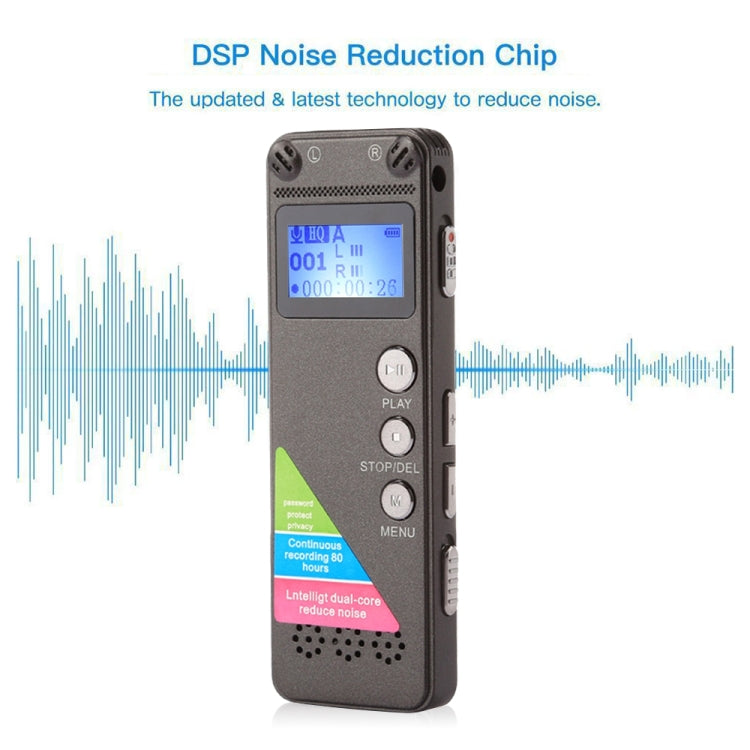 VM31 Portable Audio Voice Recorder, 16GB, Support Music Playback, 16GB