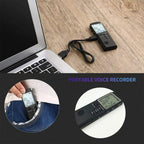 T60 Monochrome Screen HD Noise Reduction Digital Voice Recorder, 32G, Support MP3 / WAV Format, 32G