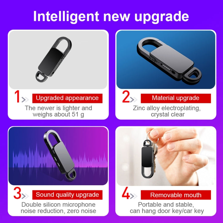 S20 16GB Keychain HD Noise Reduction Portable Recording Pen, 16GB