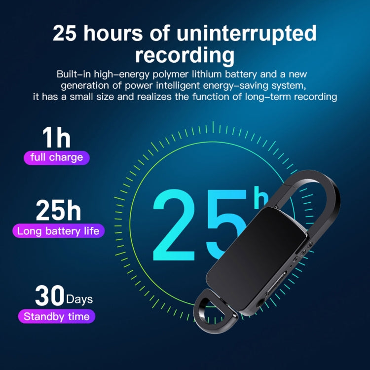 S20 32GB Keychain HD Noise Reduction Portable Recording Pen, 32GB