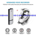 SK858 32GB Rechargeable Portable U-Disk Meeting Voice Recorder, 32GB