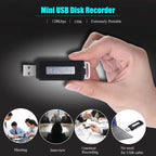 SK868 32GB Rechargeable Portable U-Disk Voice Recorder, 32GB
