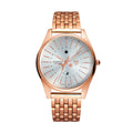 YAZOLE 368 Men Fashion Business Steel Strap Band Quartz Wrist Watch, Luminous Points