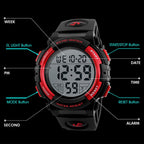 SKMEI 1258 Multifunctional Outdoor Sports Noctilucent Waterproof Wrist Watch, Size: S