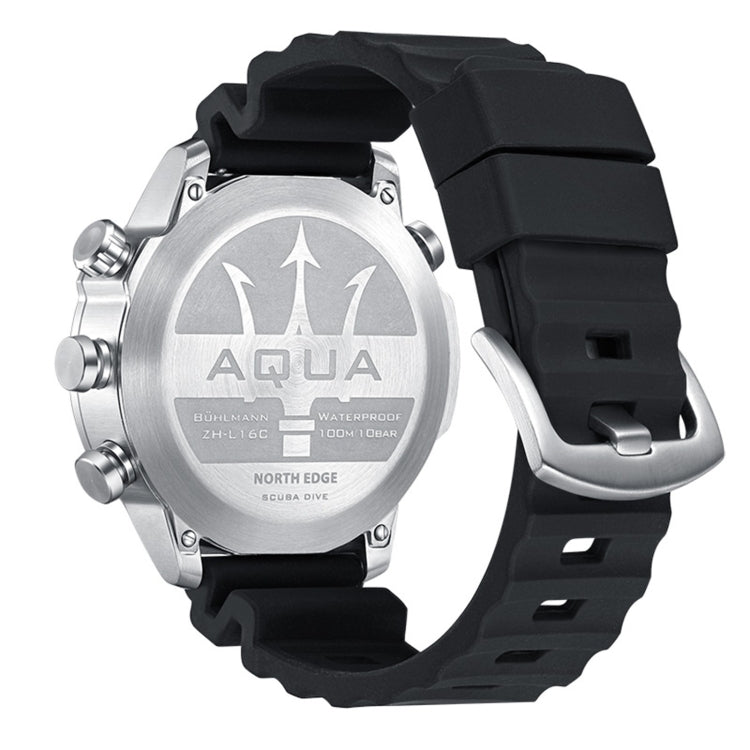 NORTH EDGE AQUA 100m Waterproof Scuba Diver Smart Watch, Support Luminous Display & Compass Mode, AQUA