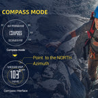 NORTH EDGE AQUA 100m Waterproof Scuba Diver Smart Watch, Support Luminous Display & Compass Mode, AQUA