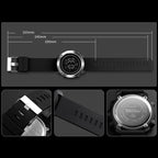 SKMEI 1426 Multifunctional Outdoor Fashion Noctilucent Waterproof White Machine Rubber Ring Digital Watch, White Machine Rubber Ring, 1426 White Machine Rubber Ring