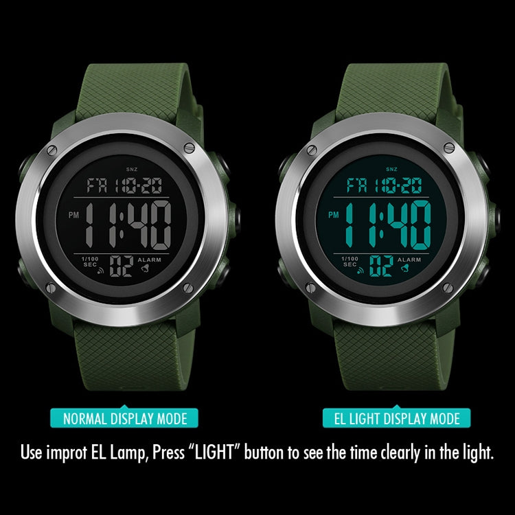 SKMEI 1416 Multifunctional Outdoor Fashion Noctilucent Waterproof Steel Ring Digital Watch, Steel Ring, 1416 Steel Ring