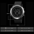 SKMEI 1426 Multifunctional Outdoor Fashion Noctilucent Waterproof Black Machine Rubber Ring Digital Watch, Black Machine Rubber Ring, 1426 Black Machine Rubber Ring