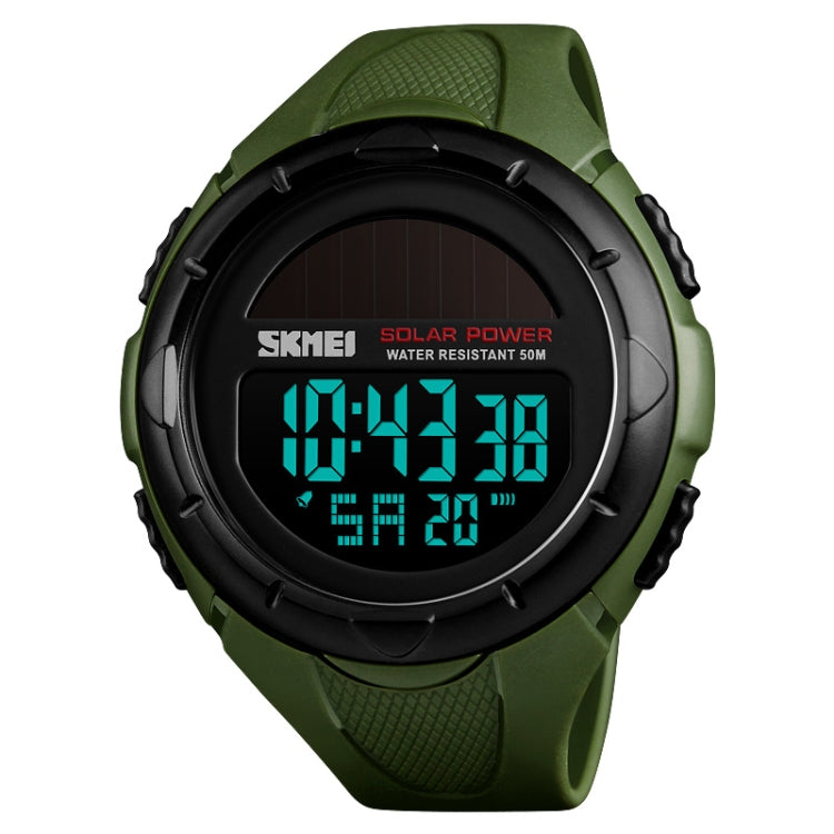 SKMEI 1405 Fashion Solar Power Outdoor Sports Watch Multifunctional 50m Waterproof Men Digital Watch