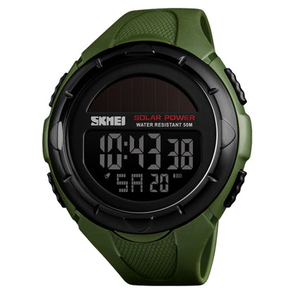 SKMEI 1405 Fashion Solar Power Outdoor Sports Watch Multifunctional 50m Waterproof Men Digital Watch