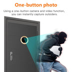 Danmini Q10 4.3 Inch Screen Motion Detection Camera Video Alarm Smart Digital Door Viewer, Support TF Card, Q10 Gold, Q10 Black