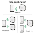 AITENG V029J Wireless Batteryless WIFI Doorbell, EU Plug, WD0044A, WD0044B, WD0044C