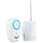 OULIA 220V Wireless Sensor Door Chime Electro Guard Watch, US Plug, US Plug