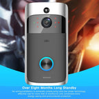 M3 720P Smart WIFI Ultra Low Power Video Visual Doorbell With Ding Dong Version, US Plug, With Ding Dong Version